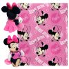 Dodgers OFFICIAL MLB & Disney's Minnie Mouse Character Hugger Pillow & Silk Touch Throw Set; 40" x 50"