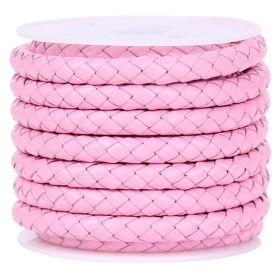 DIY Jewelry Accessories Rope Cowhide (Option: Pink-6MM)