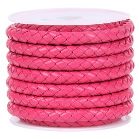 DIY Jewelry Accessories Rope Cowhide (Option: Rose Red-6MM)