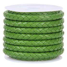 DIY Jewelry Accessories Rope Cowhide (Option: Grass green-6MM)