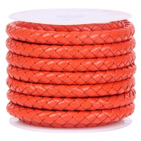 DIY Jewelry Accessories Rope Cowhide (Option: Orange Red-5MM)