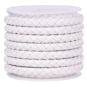 DIY Jewelry Accessories Rope Cowhide (Option: White-5MM)