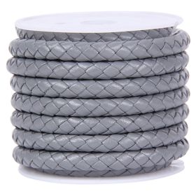 DIY Jewelry Accessories Rope Cowhide (Option: Light Grey-4MM)