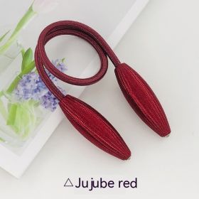 Curtain Bandage Wholesale Rope Metal Separable Mold (Option: Purplish Red-One)