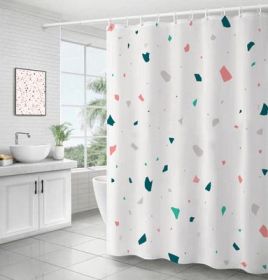 Bathroom Ins Morandi Terrazzo Shower Curtain (Option: Terrazzo Type C-100X180cm)