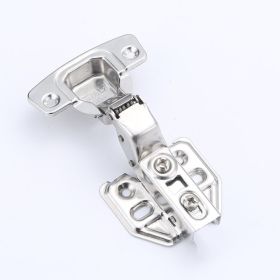 Stainless Steel Cabinet Door Hinge Closet Door Hinge Mute Damping Cushion Hinge Stainless Steel Hinge (Option: Fixed Large Bend)