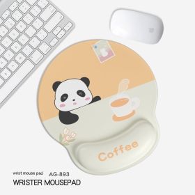 Cute Panda Non-slip Wrister Protective Mouse Pad (Option: 255x 250mm-AG893)