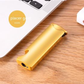 Multifunctional Bottle Opener Windproof Torch Lighter (Option: Sandy Gold)