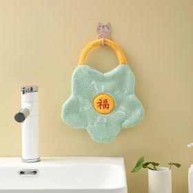 Coral Velvet Hanging Hand Towel (Option: Adonis-27x20cm)