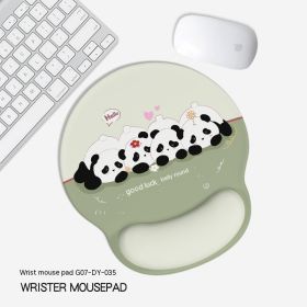 Cute Panda Non-slip Wrister Protective Mouse Pad (Option: 227x 188mm-DY035)