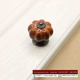 Drawer Single Hole Hardware Cabinet Door Handle (Option: Leopard Orange)