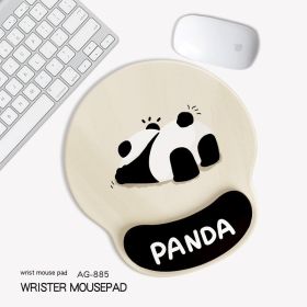 Cute Panda Non-slip Wrister Protective Mouse Pad (Option: 227x 188mm-AG885)