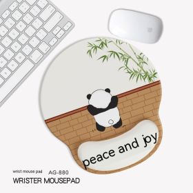 Cute Panda Non-slip Wrister Protective Mouse Pad (Option: 227x 188mm-AG880)