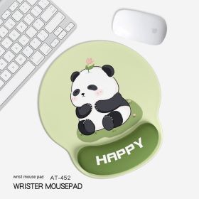 Cute Panda Non-slip Wrister Protective Mouse Pad (Option: 227x 188mm-AT452)