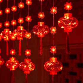 New Year Red Lantern Spring Festival Atmosphere Decorative Lamp (Option: Small Fu Word)