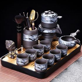 Purple Sand Automatic Tea Maker Kung Fu Tea Set Suit (Option: 2671 Purple Sand-Kung Fu Tea Set)