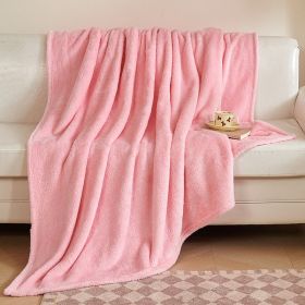 Bejirog Air Conditioning Berber Fleece Blanket (Option: Pink-150x180cm)