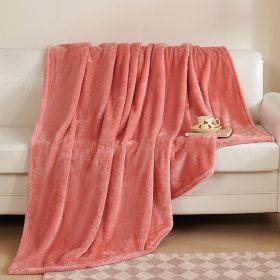 Bejirog Air Conditioning Berber Fleece Blanket (Option: Bright Pink-150x180cm)