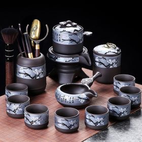 Purple Sand Automatic Tea Maker Kung Fu Tea Set Suit (Option: 2665 Purple Sand-Kung Fu Tea Set)