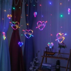 Love Curtain Lamp Room Holiday Romantic Decoration (Option: Color-3.5M-USB)