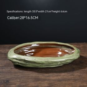 Special Basin Rockery Base Basin (Option: MY070 Copper Green Glaze)