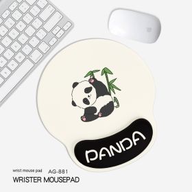 Cute Panda Non-slip Wrister Protective Mouse Pad (Option: 227x 188mm-AG881)