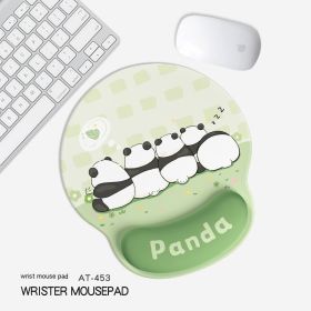 Cute Panda Non-slip Wrister Protective Mouse Pad (Option: 255x 250mm-AT453)