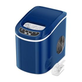 Household Mini Portable Countertop Ice Maker (Color: Navy, Type: Ice Maker)