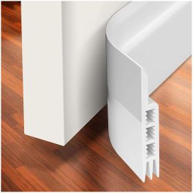 Soundproof Bedroom Door Warm Wind Strip (Option: White 100x5cm)