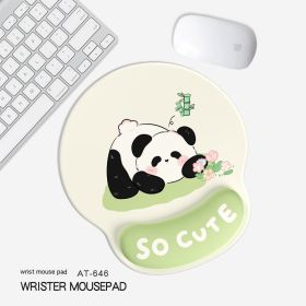 Cute Panda Non-slip Wrister Protective Mouse Pad (Option: 227x 188mm-AT646)