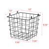 Oceanstar 3-Tier Metal Wire Storage Basket Stand with Removable Baskets ‚Äì Black