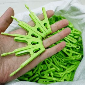 Multifunctional Drying Rack Non-slip Outdoor Travel Portable Business Trip Household Clips (Option: Green Clip 1-1PC)