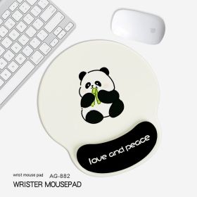 Cute Panda Non-slip Wrister Protective Mouse Pad (Option: 227x 188mm-AG882)