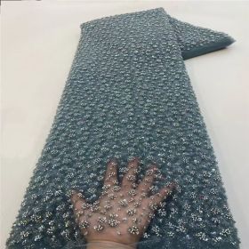 Bubble Beads Tube Embroidery Gown Beads Sequin Sequined Fabric (Option: 8Style-Color-2 Yards)