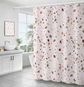 Bathroom Ins Morandi Terrazzo Shower Curtain (Option: Terrazzo Type B-220x200cm)