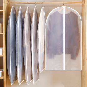 Clothes Hanger Clothes Dress Coat Dust Cover Home (Option: White-S60x80cm-3PC)