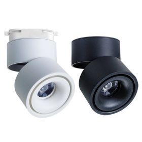 Folding Spotlight Led Surface Mounted Ceiling (Option: 7w-White Warm Light Surface Suit)