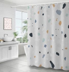 Bathroom Ins Morandi Terrazzo Shower Curtain (Option: Terrazzo Type D-150x200cm)